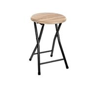 Paris Prix – Tabourets pliants 5five Effet bois naturel