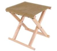 Tabouret Portable Pliant, Tabouret De Pêche en Plein Air, Tabouret Adulte en Bois, Chaise en Toile Portable pour La Maison, Le Salon, La Chambre À Coucher Extérieure,Kaki,Picturesque234