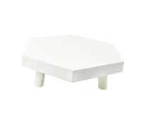 Tabouret Porte-Plantes en Bois avec Support Intégré, Structure Robuste et Design Hexagonal, Idéal pour Décorer Un Bureau Ou Un Balcon, Je
