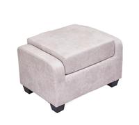 Tabouret pouf avec dossier pliant, siège unique multifonctionnel et banc à chaussures pour salon, entrée et salle familiale, design en cuir durable