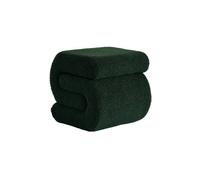 Alice's Garden sweeek - Tabouret/Pouf Design revêtement Bouclette Vert 1 Place L 43 x P 47 x H 44cm - Sasha