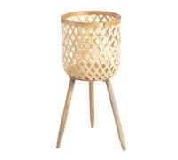 Tabouret pour en bmbu - Installation support pour jardinière en babou supports pour faites à la main pour l'intérieur avec panier, pour succulentes pots de fleurs