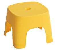 Tabouret pour enfants 8x8x6 pouces empilable, lisse et robuste en PVC, tabouret pour tout-petits de couleur jaune, chaise pour enfants, pour la maison, le bain, les toilettes, le changement de chauss