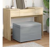 vidaXL Tabouret Gris clair 60 x 40 x 40 cm Tissu et bois stratifié