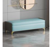 Tabouret Rangement Moderne Rectangulaire Garnie Similicuir Tabouret Fin de Lit avec Espace Rangement Long Tabouret Rangement Supplémentaire Repos-Pieds avec Rangement(H,170*40*40CM/66.9*15.7*15.7IN)