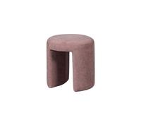 Tabouret rembourré en chenille blush Charlie