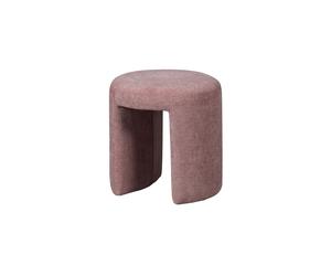Tabouret rembourré en chenille blush Charlie