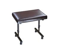 Tabouret repose jambes (avec ou sans roulettes) - VG818 GEF-ROY - FOOTREST - Noir et Marron - Hauteur réglable