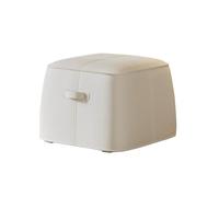 Tabouret Repose Pied, Marche Pied, Pouf Gain De Place pour Entrée, Canapé Et Maison, Petit Tabouret De Salon Et Chambre, Plusieurs Couleurs Disponibles(White)