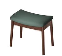 Tabouret Repose-Pieds, Coussin de Selle, Tabouret vanité, Ottoman concave Moderne avec siège rembourré for entrée, Chambre, Patio, Salon pour Chambre à Coucher(Green2)