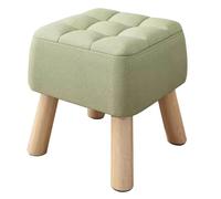 Tabouret repose-pieds vert pour dessous de bureau, table basse pouf, banc à langer, tabouret d'appoint de chambre à coucher, repose-pieds de canapé, hauteur 34 cm