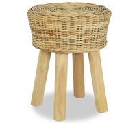 Tabouret Résine Tressée Pouf Repose-Pied Siège de Salon Bureau Café vidaXL