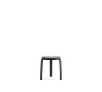 Normann Copenhagen Tabouret Tap black. pieds en chêne noir