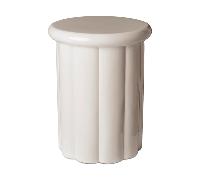 Polspotten Tabouret Roman beige H x Ø 46,5x35,5xm