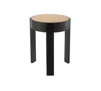 J-Line Tabouret Noir Cognac