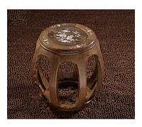 Tabouret rond chinois vintage, banc de séquoia incrusté de coquillages pour table à thé piano Guzheng, petit ottoman décoratif