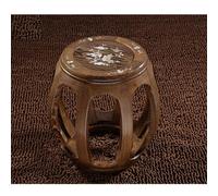 Tabouret rond chinois vintage, banc de séquoia incrusté de coquillages pour table à thé piano Guzheng, petit ottoman décoratif