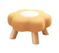 Tabouret rond décoratif - Ottoman à motif floral, siège en peluche douce, repose-pieds compact, chaise d'appoint élégante, sièges rembourrés légers | Canapé d'entrée pour salle de jeux universitaire