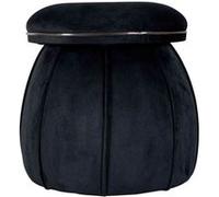 Tabouret Rond Design "Corin" 55cm Noir & Gris