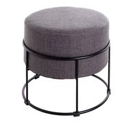 Tabouret Rond Design "Socle" 48cm Anthracite
