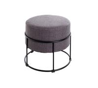 Tabouret Rond Design "Socle" 48cm Anthracite