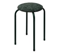 Tabouret rond empilable avec assise velous Flexy vert - 5five