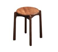Tabouret Rond Empilable,Tabourets Empilables Portables en Bois Massif,Tabouret sans Dossier,Sièges for La Maison,Le Jardin,La Salle De Travail,Le Salon Et Le Balcon