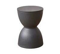 Tabouret rond en plastique, antidérapant et étanche, design créatif sablier pour maquillage, salon, chambre à coucher, cuisine, 30 x 43 cm, solution d'assise élégante et fonctionnelle