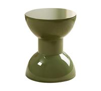 Tabouret rond en plastique - Tabouret à langer multifonction en forme de sablier - Table basse pour salon, chambre à coucher, balcon