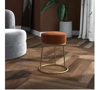 vidaXL Tabouret rond 340259 Marron velours