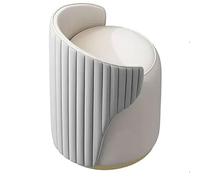Tabouret rond multifonctionnel, chaise de maquillage à dossier bas pour décoration d'intérieur moderne, design sans accoudoirs pour plus de confort et de style
