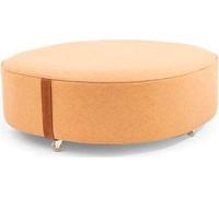 Tabouret rond orange Tabouret rembourré de luxe Tabouret de pied moderne Meubles