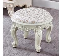 Tabouret rond ottoman, repose-pieds pour salon, entrée, cuisine, chambre à coucher, petit canapé moderne en cuir avec pieds