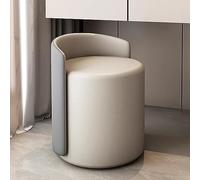 Tabouret rond pivotant gris pour salon et chambre à coucher