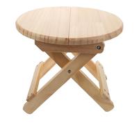 Tabouret rond pliable en bois léger antidérapant pour changer de chaussures à la maison et le camping, banc en bois stable, facile à nettoyer et portable