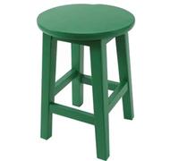 Tabouret rond portable en bois massif pour chambre à coucher et table basse, design simple et petit (bois naturel, 30 x 45 cm)