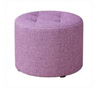 Tabouret Rond Pouf Bas, Tabouret Bas Cuisine, Petit Tabouret pour Enfants et Adultes, Repose-Pieds Petit Siège pour Salon Chambre Appartement Entrée (G 19cm)