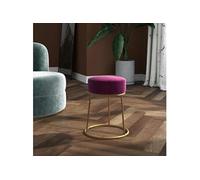 Tabouret rond Violet Velours