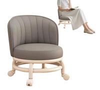 Tabouret roulant à roulettes ergonomique souple confortable imperméable | siège roulant, chaise de pédicure Pour maison chambre cuisine salle de bains bureau bar garage salon dortoir