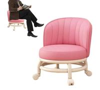 Tabouret roulant à roulettes ergonomique souple confortable imperméable | siège roulant, chaise de pédicure pour Maison Chambre Séjour Cuisine Salle de Bains Bar Atelier Garage Salon de Coiffure D