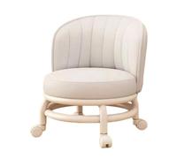 Tabouret Roulant à roulettes Siège Bas Moderne, Esthétique et Confortable | Petit tabouret roulant pivotant Pour maison chambre cuisine salle de bains bureau bar garage salon dortoir