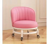 Tabouret roulant bas avec support dorsal, roues rotatives à 360 degrés pour la maison, le bureau et le garage