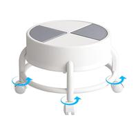 Tabouret roulant bas, tabouret roulant basse hauteur,Chaise Tabouret Siège Basse Hauteur | Marchepied, tabouret avec roues pivotantes à 360 °, bas à poulie rotative pour garag