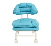 Tabouret roulant jusqu'à 150 kg avec dossier et 4 roulettes pivotantes, 32 x 33 x 55 cm