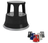 Tabouret Roulant, Marchepied Mobile en Acier T1 Noir