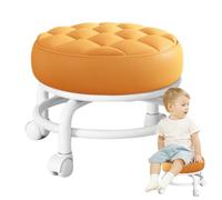 Tabouret Roulant - Mousse À Mémoire De Forme PU Cuir PP 2x30x6cm | Siège Rotatif, Conception Pivotante À Hauteur Réglable, Chaise Mobile Avec Roues | Pour Poste De Travail De Dessin De Bureau De Clini