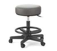 Tabouret roulant pivotant réglable - Chaise ronde hydraulique pour esthéticienne, spa médical, salon de massage, studio de tatouage - Design ergonomique