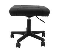Tabouret roulant rectangulaire avec roulettes - Hauteur réglable - Repose-pieds sous le bureau - Hauteur : 40 à 51 cm - Repose-pieds - Pour la maison, le bureau, les salons de massage