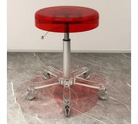 Tabouret roulant réglable avec hauteur élévatrice et roulettes à 360°, base ronde durable, idéal pour spa et usage médical