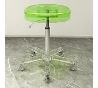 Tabouret roulant réglable avec hauteur élévatrice et roulettes à 360°, base ronde durable, idéal pour spa et usage médical